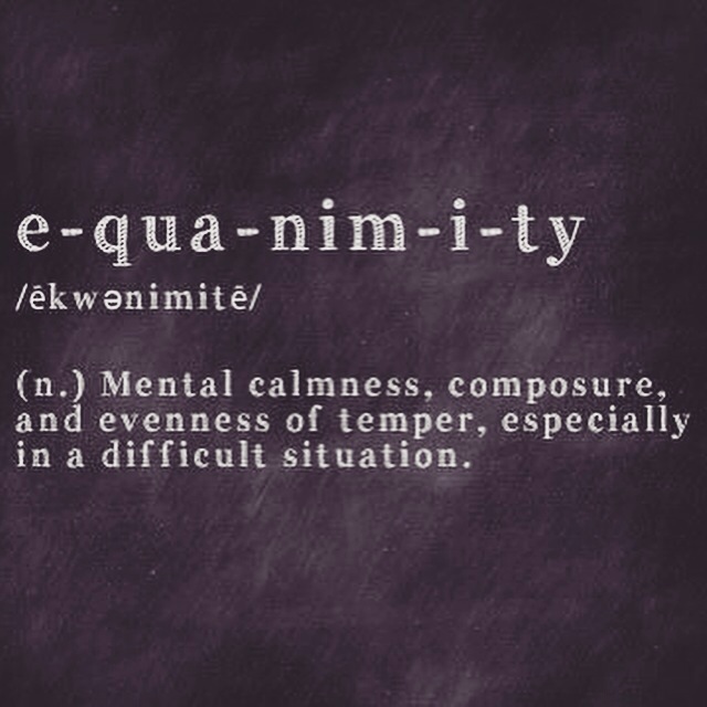 What Does Equanimity Mean To You? - Triessence